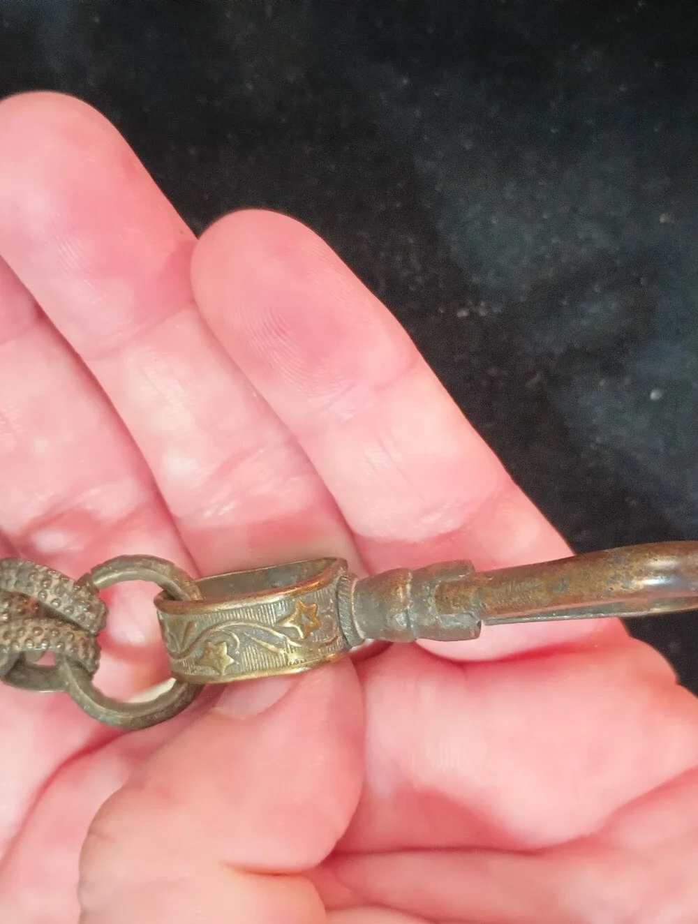 Antique Knights Templar Belt Loop Sword Fob